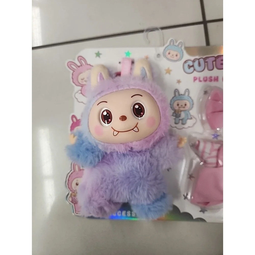 Danbar Cutesters Plush Doll Playset Keychain with Accessories Outfit